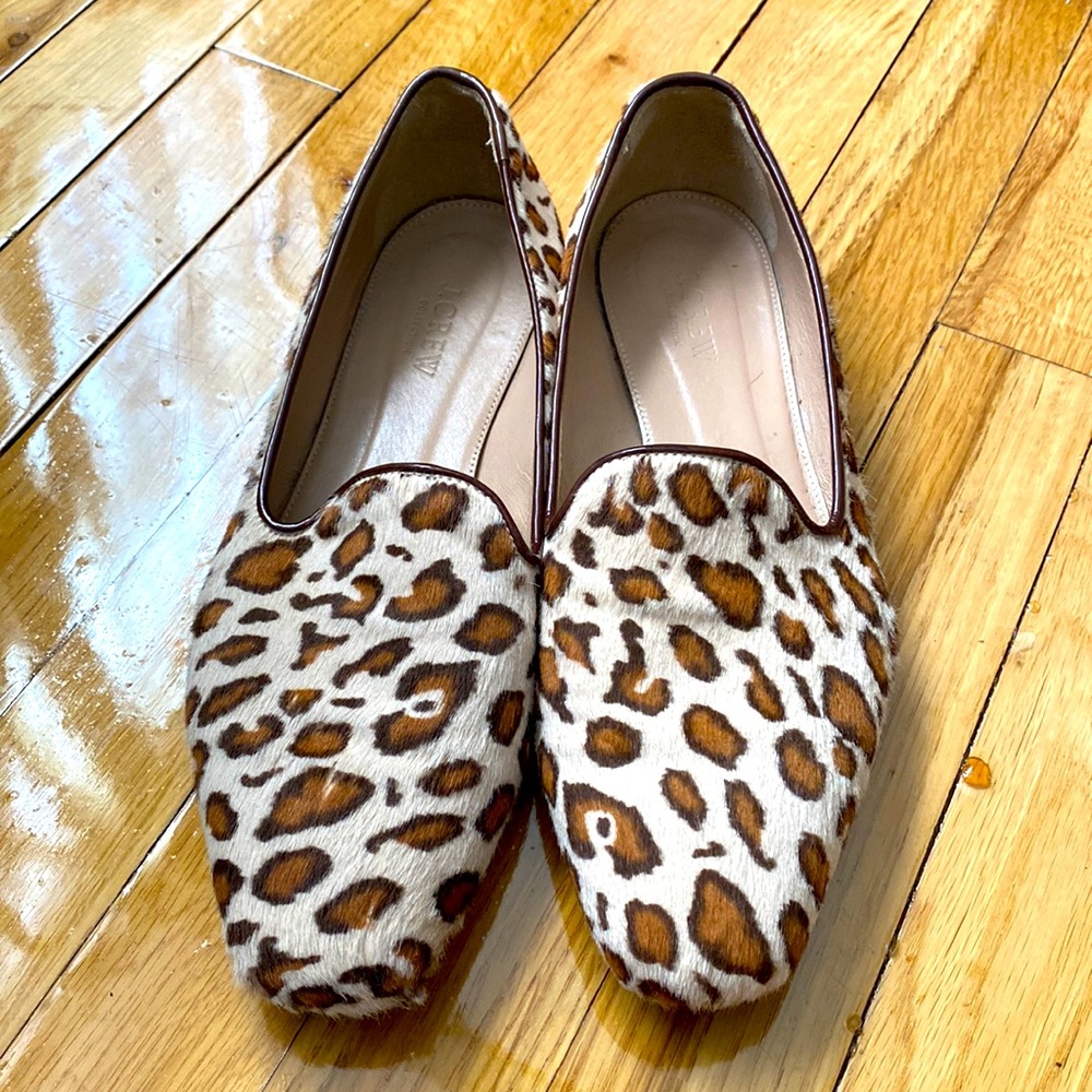 J. Crew Leopard Flats